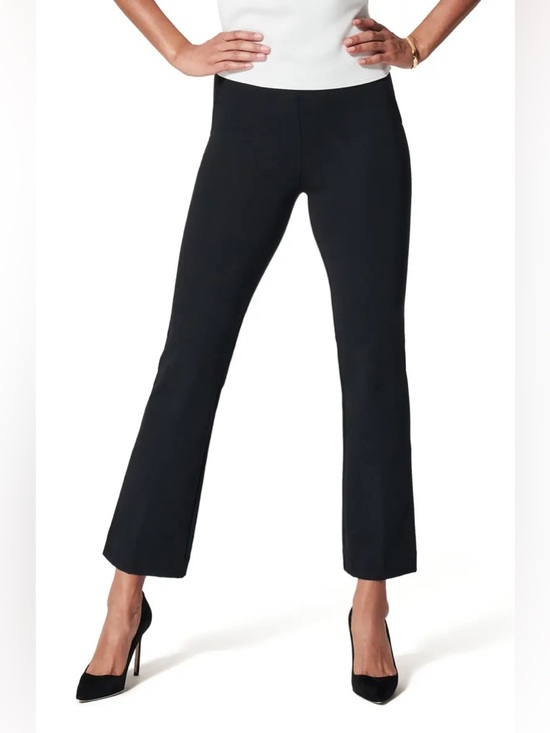 SPANX Pants - Spanx Perfect Pant Kick Flare Cropped in Black, Women’s size Large